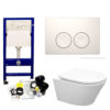 Geberit UP 100 Vesta Rimless wc+zitting+ bedieningsplaat