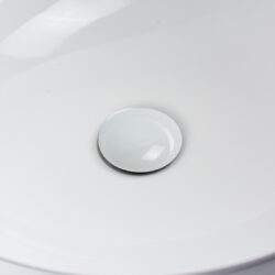 keramische waste wit afsluitbaar 5/4 laag model met witte afvoerdop