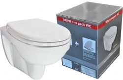 Trevi ONE PACK verkort wandcloset + zitting wit