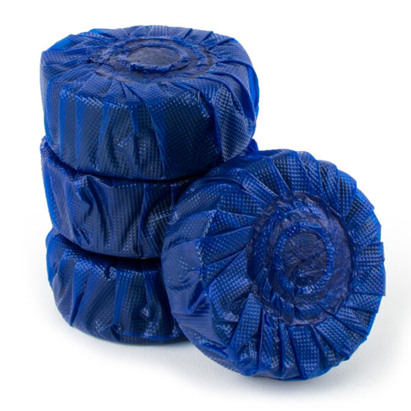10 weken verpakking Toiletblokjes Blauw 4 stuks
