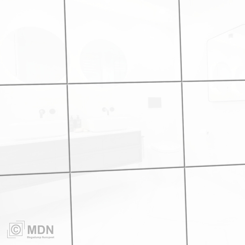Ideaal span Luchtvaart Badkamertegels hoogglans wit 20 x 25 cm | Megadump