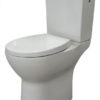 Duoblok verhoogd toilet design | Seniorentoilet wit +8