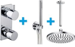 One-Pack inbouwthermostaatset rond type 1 (20cm)