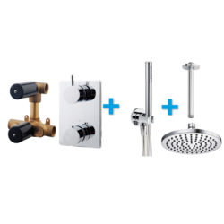 One-Pack inbouwthermostaatset rond type 101 (20cm)