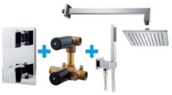 One-Pack inbouwthermostaatset vierkanttype 106 (20cm)