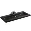 Wastafel hardsteen trend stone 100x47x5 cm 1 kraangat