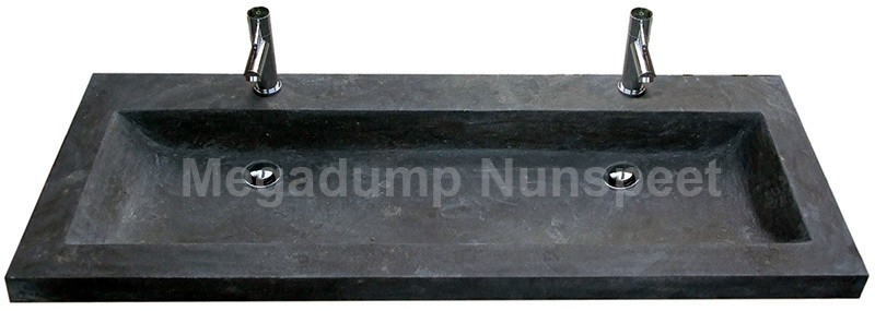 Afgekeurd Doordringen Oprecht Wastafel hardsteen trend stone 120x47x5 cm 2 kraangaten | Megadump