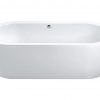 Vrijstaand bad Sique Glans Wit 178x82x58cm