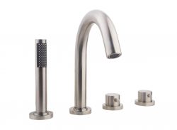 Caral 4-gats badrandthermostaat geb.staal afbouwset