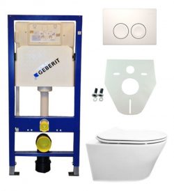 Geberit UP 100 Vesta wc+ Flatline zitt.+ Delta 21 wit