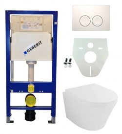 Geberit UP 100 Vesta wc+zitt.+ Delta 21 wit