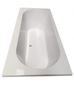 Portus RD inbouw ligbad 180*80*49 cm wit DUO