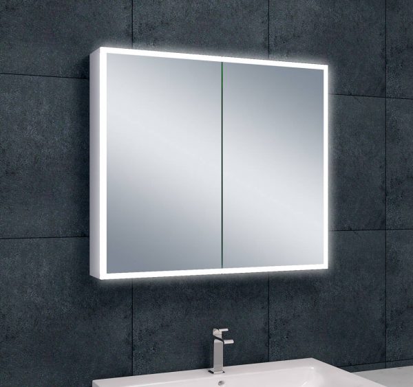 Quatro spiegelkast +verlichting 80x70x13