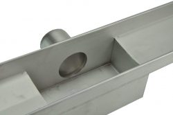 RVS 3e generatie douchegoot 40mm +RVS sifon +filter 100x7