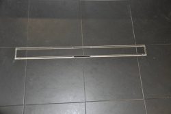 RVS tegelrooster tbv douchegoot 90x7