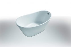 Trapeze vrijstaand acryl ligbad 170 x 77 + waste wit