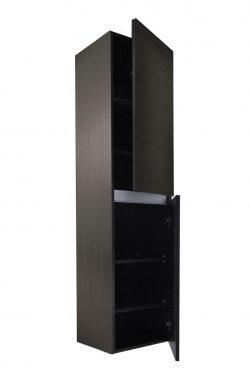 Vision kolomkast 2 deuren 160x35x35 houtnerf grijs