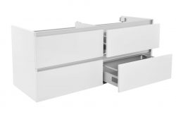 Vision losse onderkast dubbel+4 laden 120x47 wit