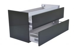 Vision losse onderkast+2 laden 100x47 hoogglans grijs