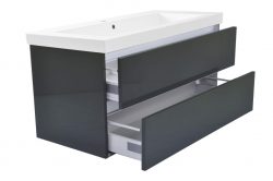 Vision losse onderkast+2 laden 100x47 hoogglans grijs