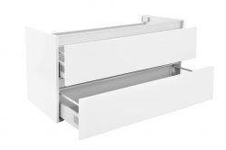 Vision losse onderkast+2 laden 100x47 wit