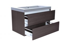 Vision losse onderkast+2 laden 80x47 houtnerf grijs