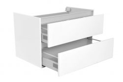 Vision losse onderkast+2 laden 80x47 wit