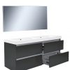 Vision meubelset (incl. spiegel) 120 cm hoogglans grijs