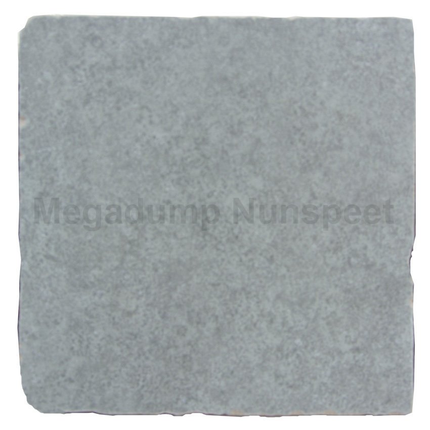 Overgave Slank oud Getrommelde keramische tegels 15 x 15 cm grijs | Megadump