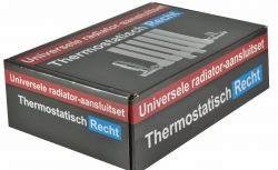 Luxe thermostatische radiator aansluitset recht