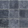 Getrommeld marmer natuursteen 10x10 Karia Black