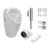 Urinoir complete set met Grohe stopkraan