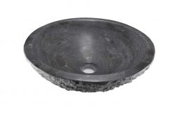Hamerslag hardstenen opzet waskom rond 42cm