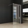 Inloopdouche met RVS profiel 120x200 cm 10mm NANO glas