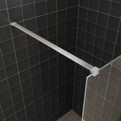 Inloopdouche met RVS profiel 120x200 cm 10mm NANO glas