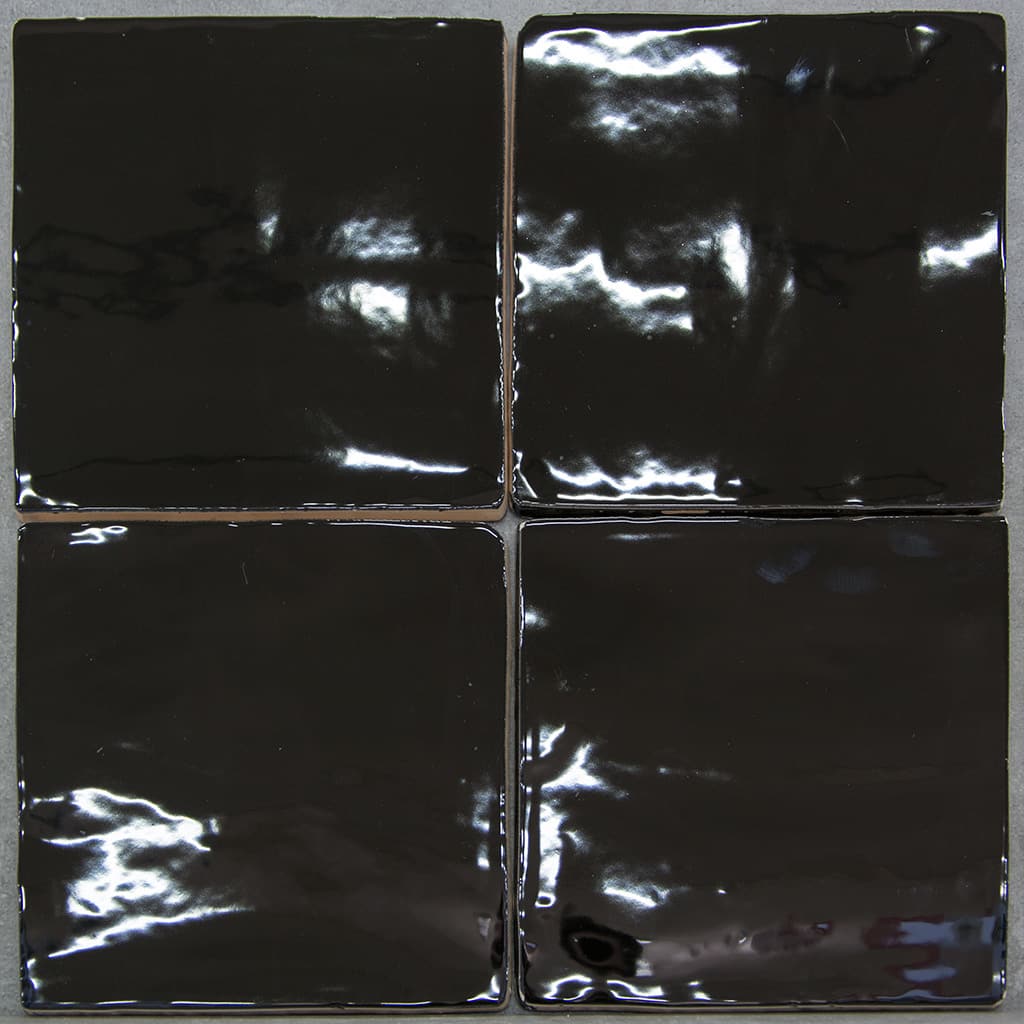 spannend Efficiënt baseren Handvorm tegels oud hollandse witjes zwart hoogglans 13x13 cm | Megadump
