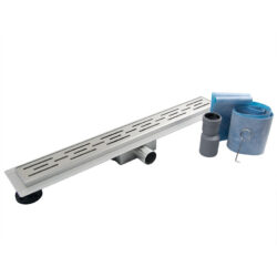 RVS afvoergoot douchegoot met flens en uitneembaar sifon