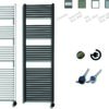 Sanicare electrische design radiator 172 x 45 cm. met thermostaat
