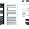 Sanicare design radiator midden aansluiting recht 120 x 45 cm