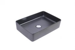 Saniflex opzetwastafel rechthoek 350x500x145 zwart