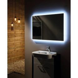 Aluminium spiegel met led verlichting infinity