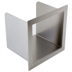 Los RVS inzetstuk tbv inbouw reserve closetrolhouder