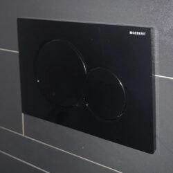 Geberit Sigma 01 bedieningsplaat 2 knops up gitzwart 115770DW5