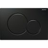 Geberit Sigma 01 bedieningsplaat 2 knops up gitzwart 115770DW5