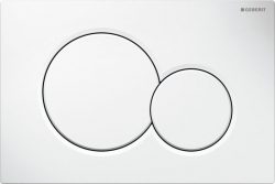 Geberit Sigma 01 bedieningspaneel 2 knops frontbediening wit 115770115