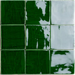 Oud hollandse handvorm wandtegels 13x13 kopergroen