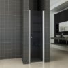 Douche nisdeur met profiel 202cm met 8mm NANO rookglas