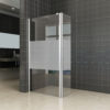 Douche zijwand+scharnierprofiel-links 350x2000 10mm NANO gedempt matglas