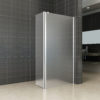 Douche zijwand+scharnierprofiel-rechts 350x2000 10mm NANO geheel matglas