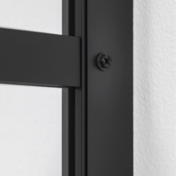 Sealskin Soho zwarte inloopdouche industrieel type A3 90 100 120 140 cm